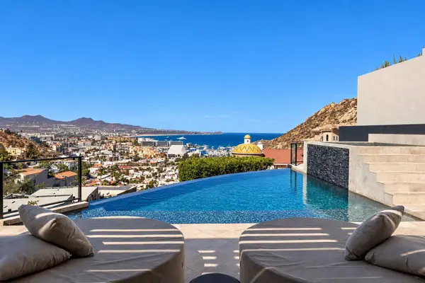 Lucia Noir Cabo pool with ocean view